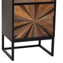 Mesita Noche Rustica Industrial 1 Cajon 1 Puerta - Serie Antoin