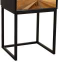 Mesita Noche Rustica Industrial 1 Cajon - Serie Antoin