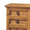 Mesita Noche Rustica Mejicana 3 Cajones Madera Maciza de Pino