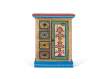Mesita Oriental Auxiliar Decoracion Floral Serie Aciapi