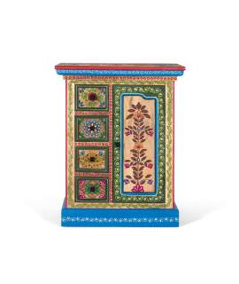 Mesita Oriental Auxiliar Decoracion Floral Serie Aciapi