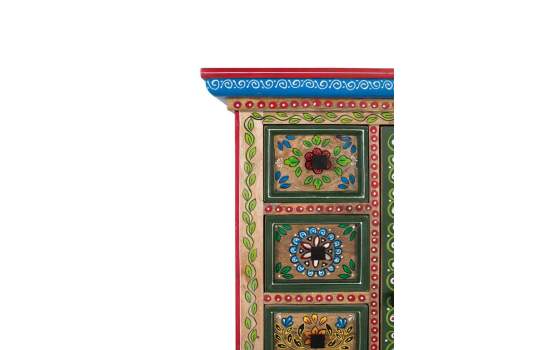 Mesita Oriental Auxiliar Decoracion Floral Serie Aciapi