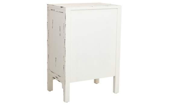 Mesita Oriental Blanca Decape 1 Cajon 2 Puertas Makalu