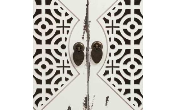 Mesita Oriental Blanca Decape 1 Cajon 2 Puertas Makalu