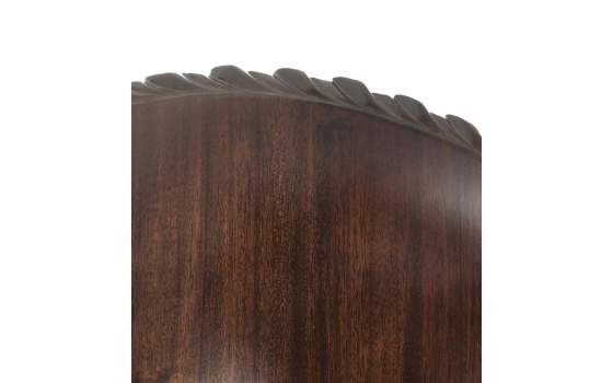 Mesita Redonda Chippendale 2 Cajones