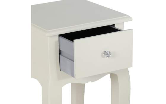Mesita Telefono 1 Cajon Blanco Clasico Serie Acatts