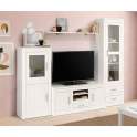 Modular Para Salon Estilo Actual Blanco 250 cm Serie Aranys