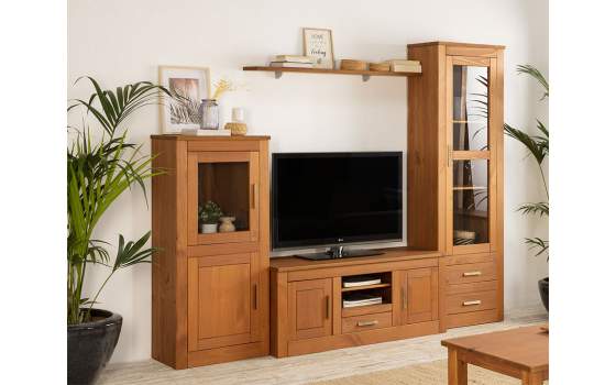Modular Para Salon Estilo Rustico 250 cm Serie Arcotan