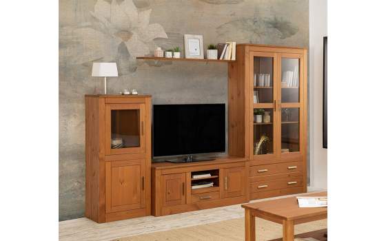 Modular Para Salon Estilo Rustico 297 cm Serie Arcotan
