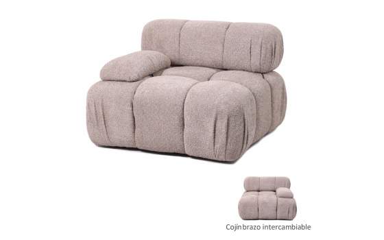 Modulo Brazos Sofa Tapizado Color Topo Serie Akilian Modulo Brazos Sofa Tapizado Color Topo Serie Akilian