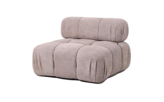 Modulo Centro Sofa Tapizado Color Topo Serie Akilian