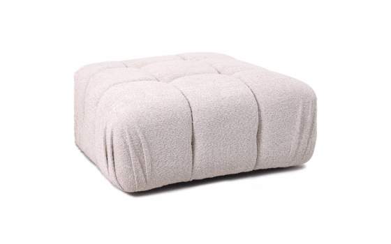 Modulo Reposapies Sofa Tapizado Beige Serie Akilian