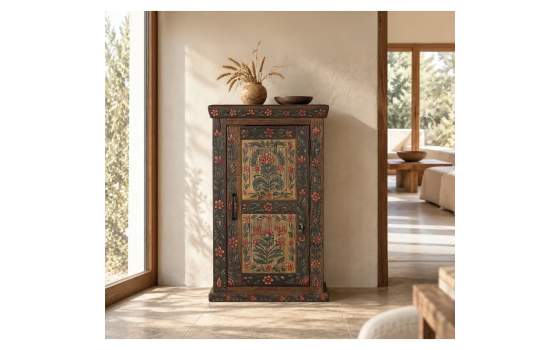 Mueble Auxiliar Madera Reciclada 1 Puerta - Agarden
