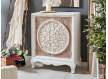 Mueble Auxiliar Oriental Tallado Blanco Decape Serie Omari