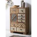 Mueble Auxiliar Tallado Decorado Alisa