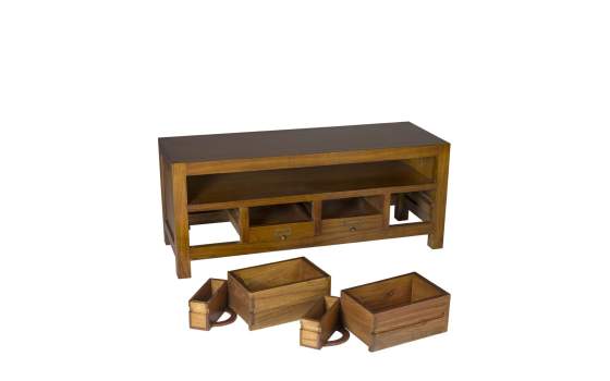 Mueble Bajo Television Colonial 4 Cajones serie Star