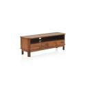 Mueble Bajo TV  2 Cajones y Estante Madera Acacia Ardusor