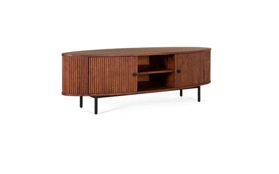 Mueble Bajo TV 2 Puertas 2 Estantes Contemporaneo Astabe