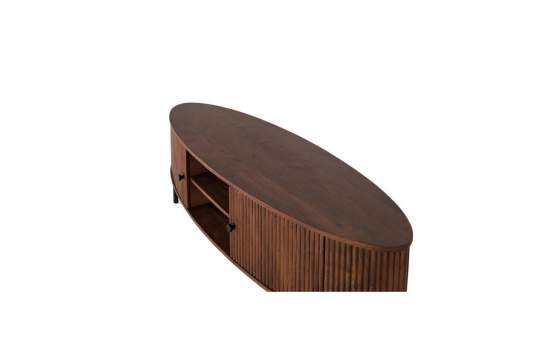 Mueble Bajo TV 2 Puertas 2 Estantes Contemporaneo Astabe