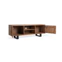 Mueble Bajo TV 2 Puertas Talladas Bicolor - Serie Daersin