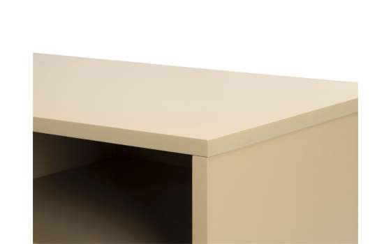 Mueble Bajo TV 2 Puertas y Estantes Color Beige Serie Bester