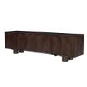 Mueble Bajo TV 210 cm con 4 Puertas Color Nogal - Acheu