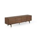 Mueble Bajo TV 4 Puertas Color Nogal - Serie Albigo