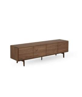 Mueble Bajo TV 4 Puertas Color Nogal - Serie Albigo