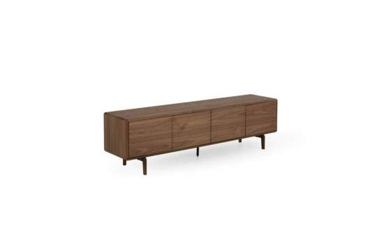 Mueble Bajo TV 4 Puertas Color Nogal - Serie Albigo