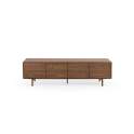 Mueble Bajo TV 4 Puertas Color Nogal - Serie Albigo