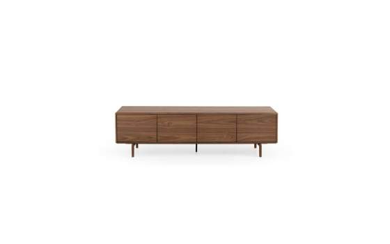 Mueble Bajo TV 4 Puertas Color Nogal - Serie Albigo