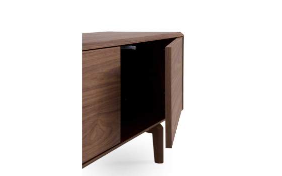 Mueble Bajo TV 4 Puertas Color Nogal - Serie Albigo