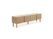 Mueble Bajo TV 4 Puertas Redondeadas beige Serie Athin