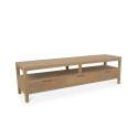 Mueble bajo TV Actual con 3 Cajones en teca - Serie Ardey