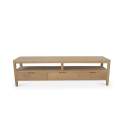 Mueble bajo TV Actual con 3 Cajones en teca - Serie Ardey