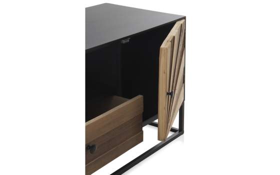 Mueble Bajo TV Diseño Industrial 2 Puertas Serie Arizcun