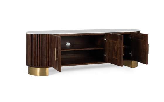 Mueble Bajo TV Diseño Moderno 3 Puertas Serie Arpass