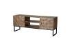 Mueble Bajo TV Industrial 2 Puertas 2 Estantes Cobrens