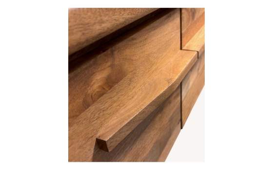 Mueble Bajo TV Mango Natural 3 Puertas - Serie Almec