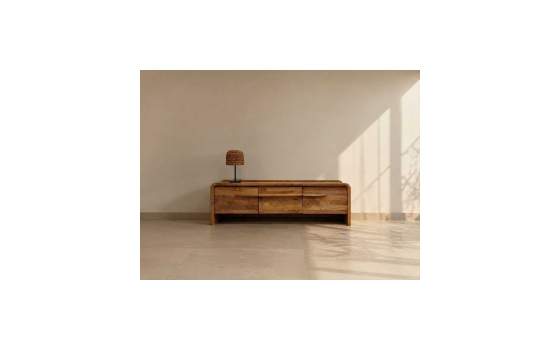 Mueble Bajo TV Mango Natural 3 Puertas - Serie Almec