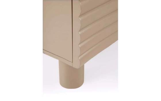 Mueble Bajo TV Moderno 3 Puertas Color Beig Serie Athin