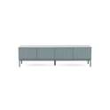 Mueble Bajo TV Moderno 4 Puertas Color Azul Serie Axally