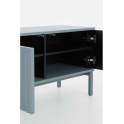 Mueble Bajo TV Moderno 4 Puertas Color Azul Serie Axally