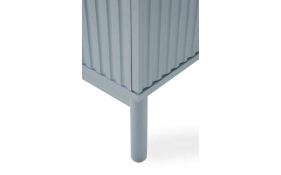 Mueble Bajo TV Moderno 4 Puertas Color Azul Serie Axally