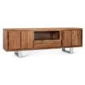 Mueble Bajo TV Moderno Madera Acacia y Metal Aratany