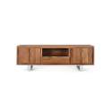 Mueble Bajo TV Moderno Madera Acacia y Metal Aratany
