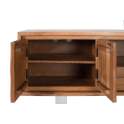 Mueble Bajo TV Moderno Madera Acacia y Metal Aratany