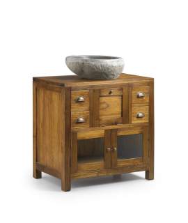 Mueble Baño Colonial 4 Cajones 2 Puertas - Serie Star