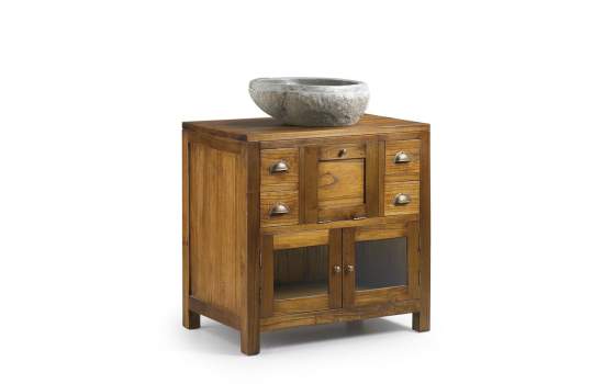 Mueble Baño Colonial 4 Cajones 2 Puertas - Serie Star