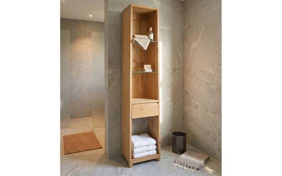 Mueble Baño Estantería Piramidal 1 Cajón 4 Estantes - Calcun
